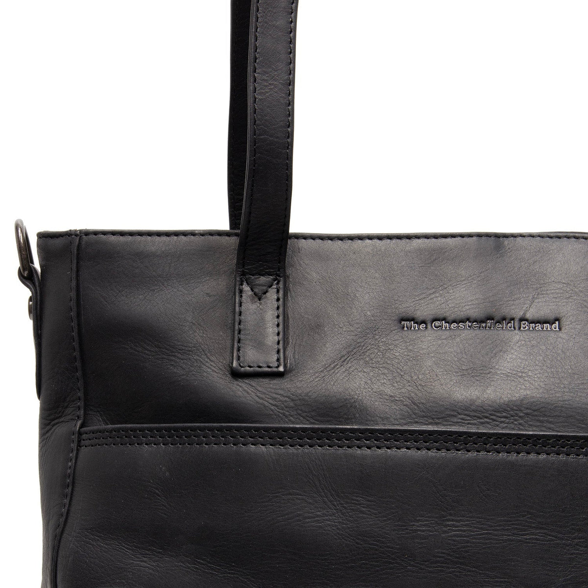 
Classic 100% Full-Grain leather Bag - Perspective arrière montrant les bretelles en cuir renforcées