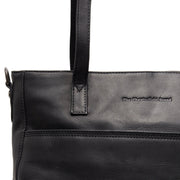 
Classic 100% Full-Grain leather Bag - Perspective arrière montrant les bretelles en cuir renforcées