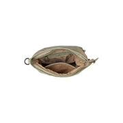 Solid Antique Brass Hardware &amp; Heavy-Duty Dual Zipper Detail on Sintra Full-Grain Leather Shoulder Bag pour Femme