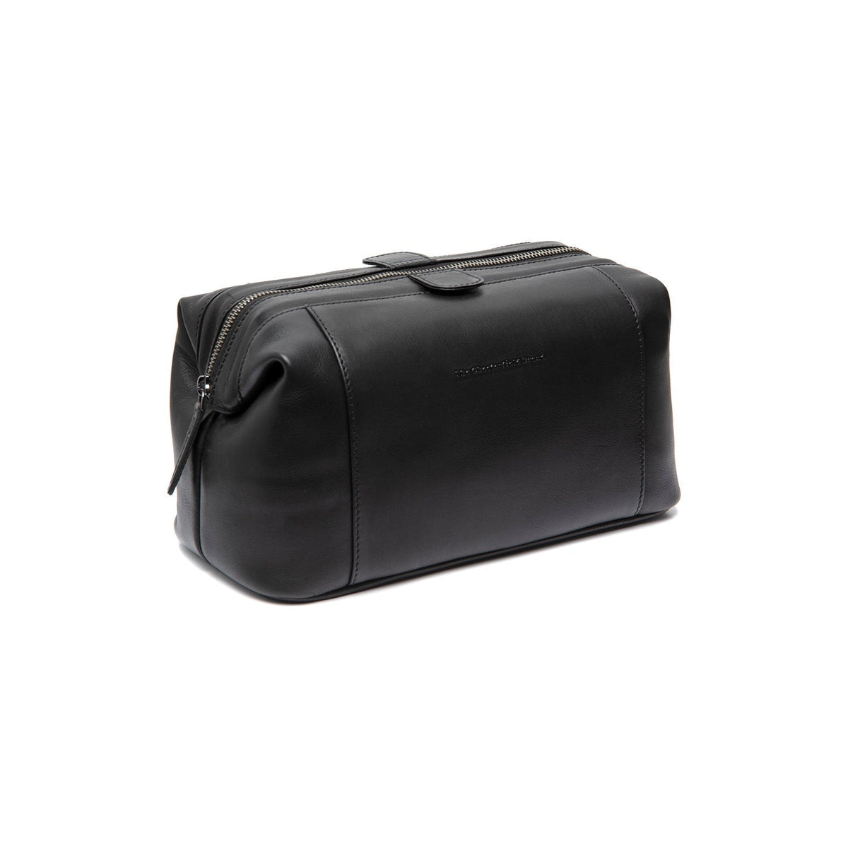 Biassa Full-Grain Leather Toiletry Bag pour Femme in Classic 100% Full-Grain Leather - Vue de face &amp; silhouette ajustée | Acheter en ligne