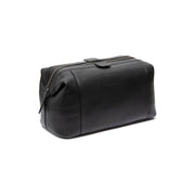 Biassa Full-Grain Leather Toiletry Bag pour Femme in Classic 100% Full-Grain Leather - Vue de face &amp; silhouette ajustée | Acheter en ligne