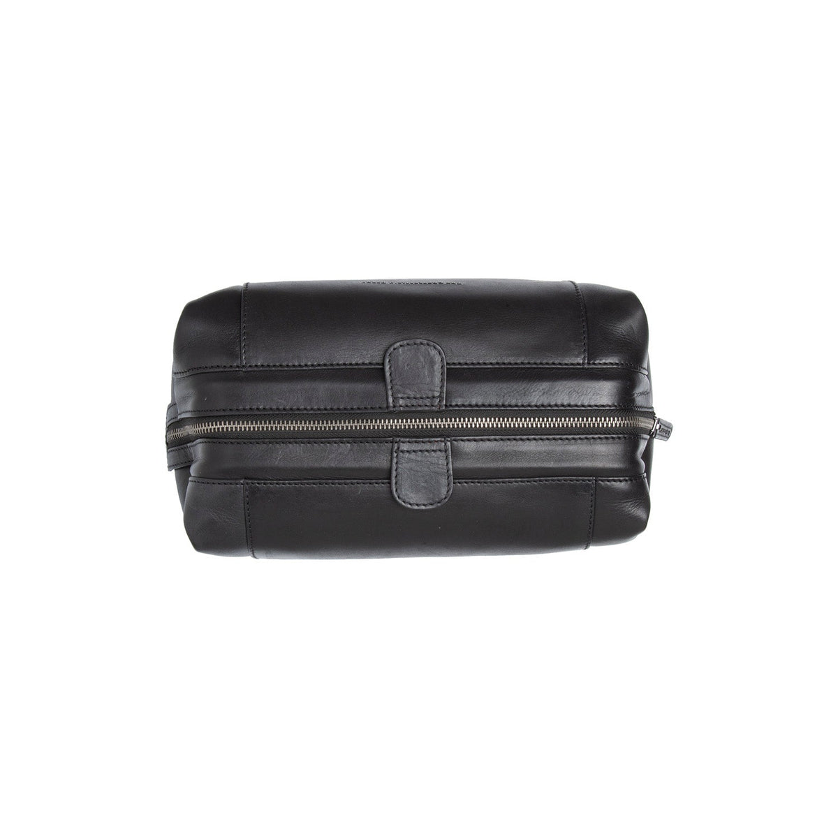 Biassa Full-Grain Leather Toiletry Bag pour Femme - Vue de profil avec coupe de manche ergonomique