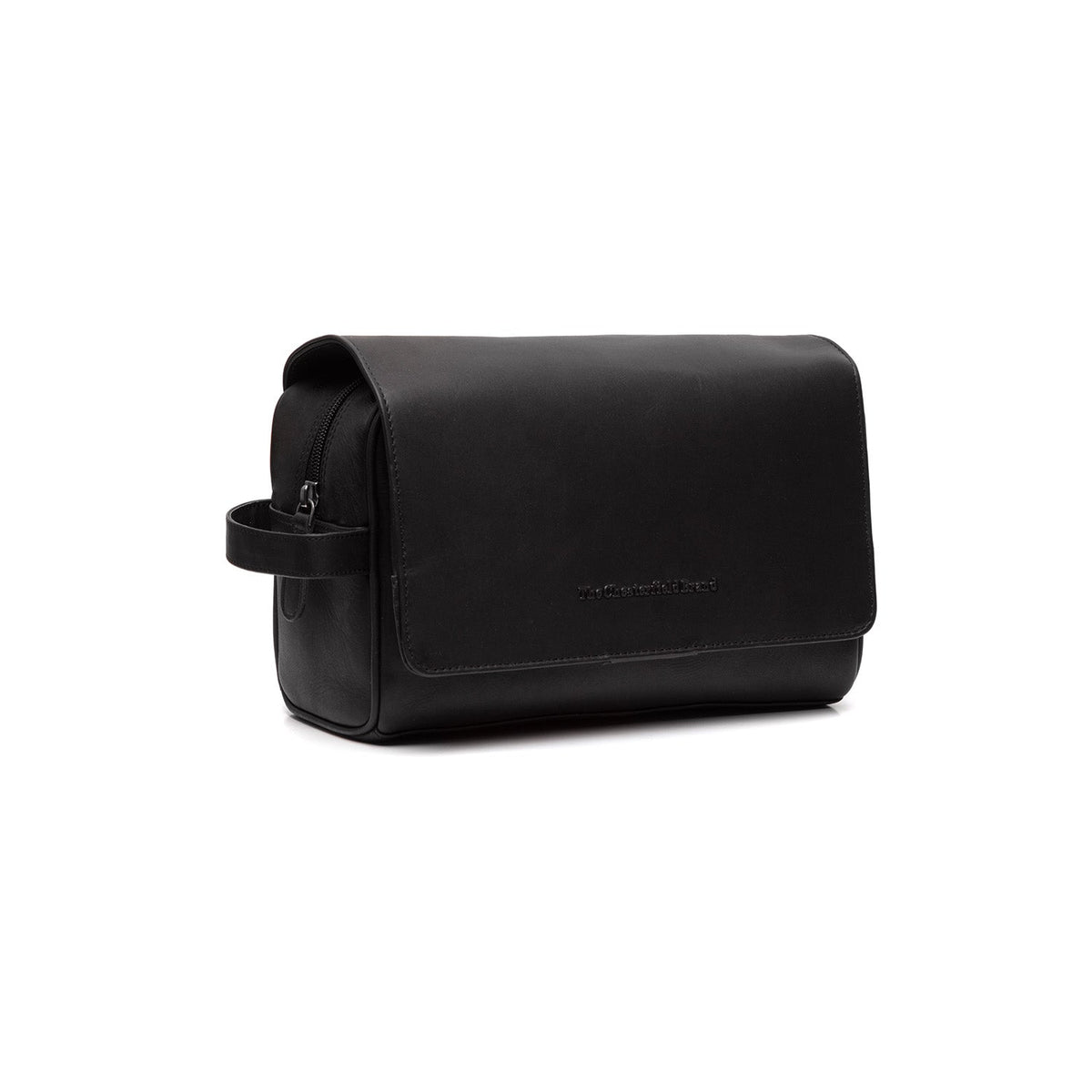 Rosario Full-Grain Leather Toiletry Bag pour Femme in Classic 100% Full-Grain Leather - Vue de face &amp; silhouette ajustée | Acheter en ligne