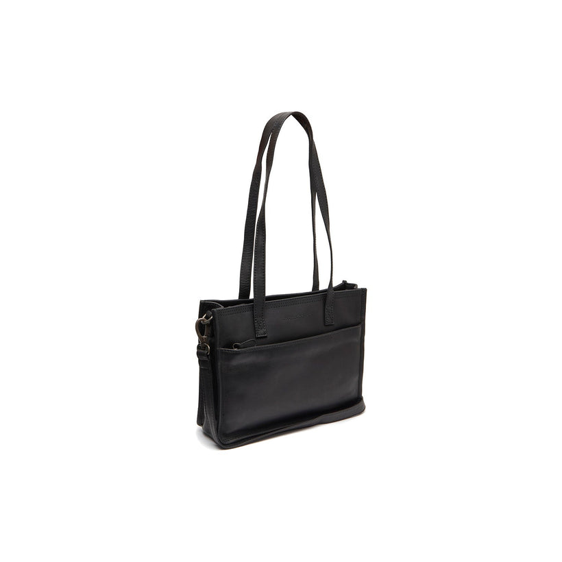 Estella Full-Grain Leather Tote Bag in Classic 100% Full-Grain Leather - Full Exterior Front Profile View | Buy Online