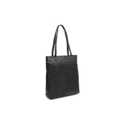 Solvia Full-Grain Leather Tote Bag pour Femme in Classic 100% Full-Grain Leather - Full Exterior Front Profile View | Acheter en ligne