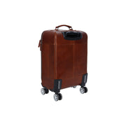 Cognac Leather Trolley San Marino pour Femme, detail view 7