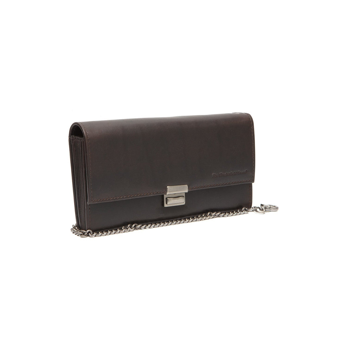 Bora Full-Grain Leather Waiter Wallet pour Femme in Classic 100% Full-Grain Leather - Full Exterior Front Profile View | Acheter en ligne