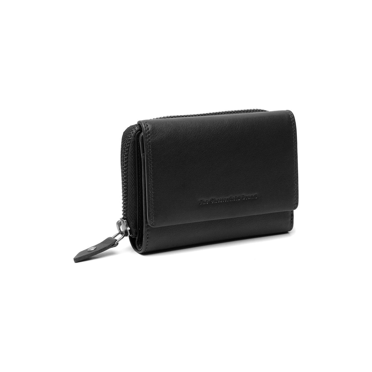 Aldra Full-Grain Portefeuille en Cuir pour Femme in Classic 100% Full-Grain Leather - Full Exterior Front Profile View | Acheter en ligne