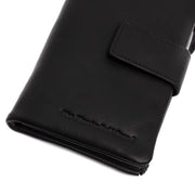 Classic 100% Full-Grain leather Wallet - Rear Perspective Showing Reinforced Leather Straps &amp; Stitching