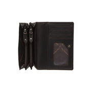
Classic 100% Full-Grain leather Wallet - Perspective arrière montrant les bretelles en cuir renforcées