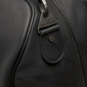 Solid Antique Brass Hardware &amp; Heavy-Duty Dual Zipper Detail on William Full-Grain Leather Weekender Bag pour Femme