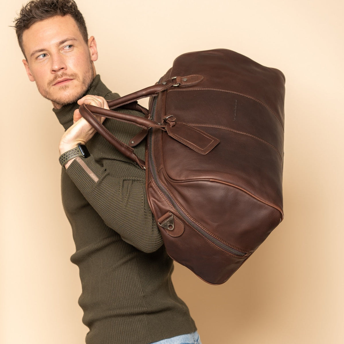 William Full-Grain Leather Weekender Bag pour Femme – Vue produit alternative 3