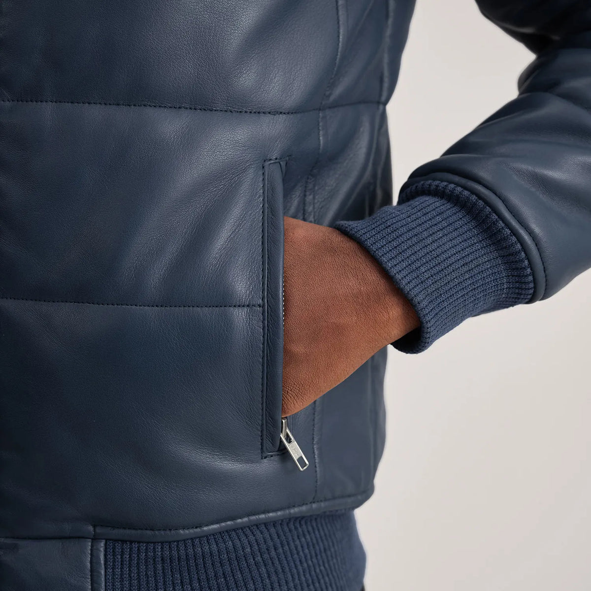 
Lucas Blouson Bombardier en Cuir pour Homme – alternate product view 6