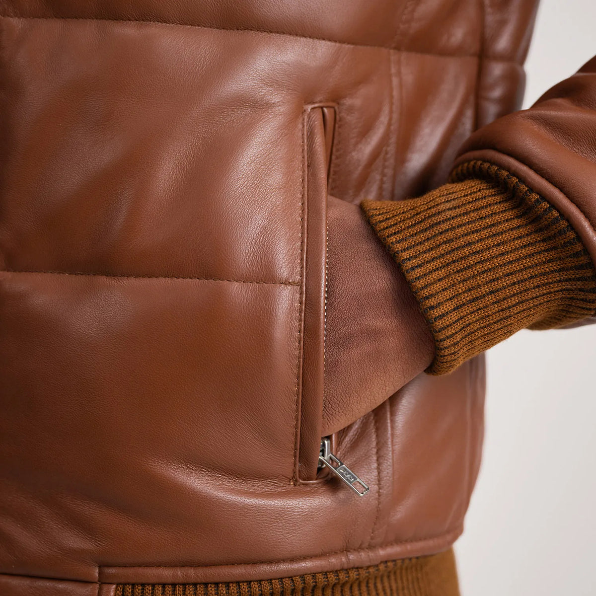 
Lucas Blouson Bombardier en Cuir pour Homme – alternate product view 6