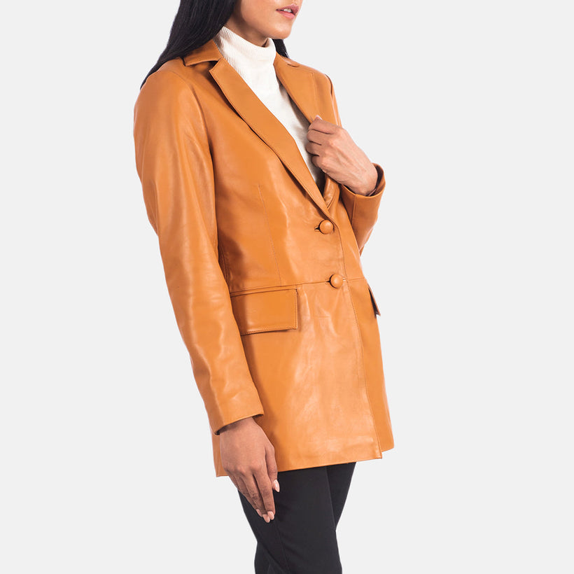 Marilyn Blazer en Cuir pour Femme