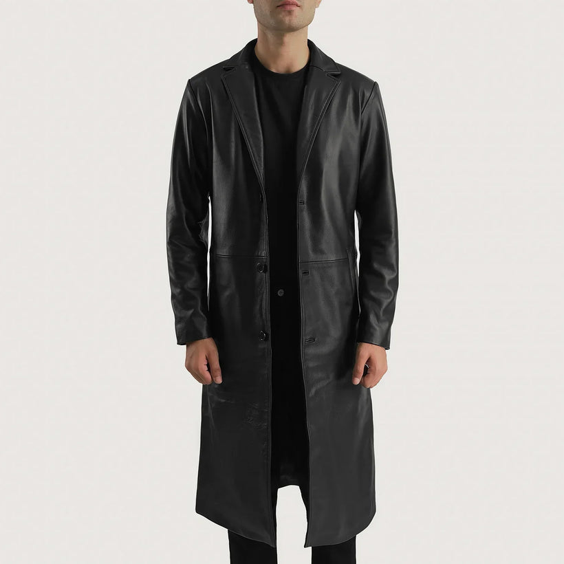 Mateo Manteau en Cuir pour Homme