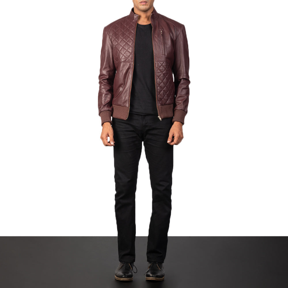 Moda Blouson Bomber en Cuir pour Homme – Vue produit alternative 4