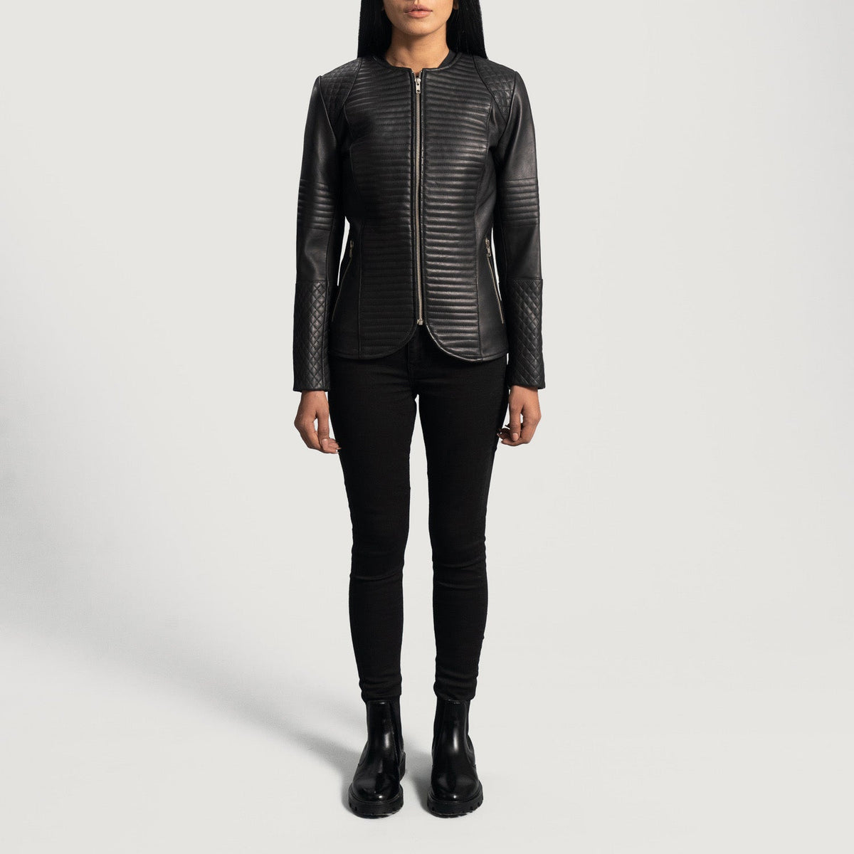 
Nexi Matelassé Veste en Cuir pour Femme – alternate product view 3