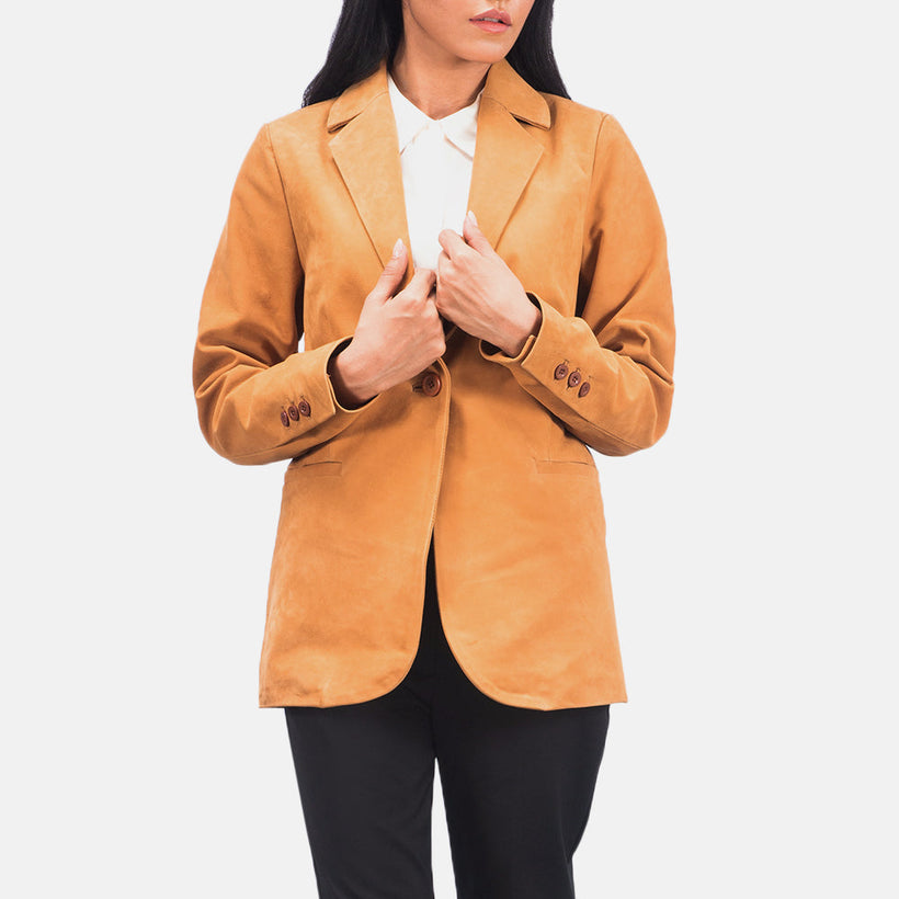 Norma Blazer en Cuir pour Femme