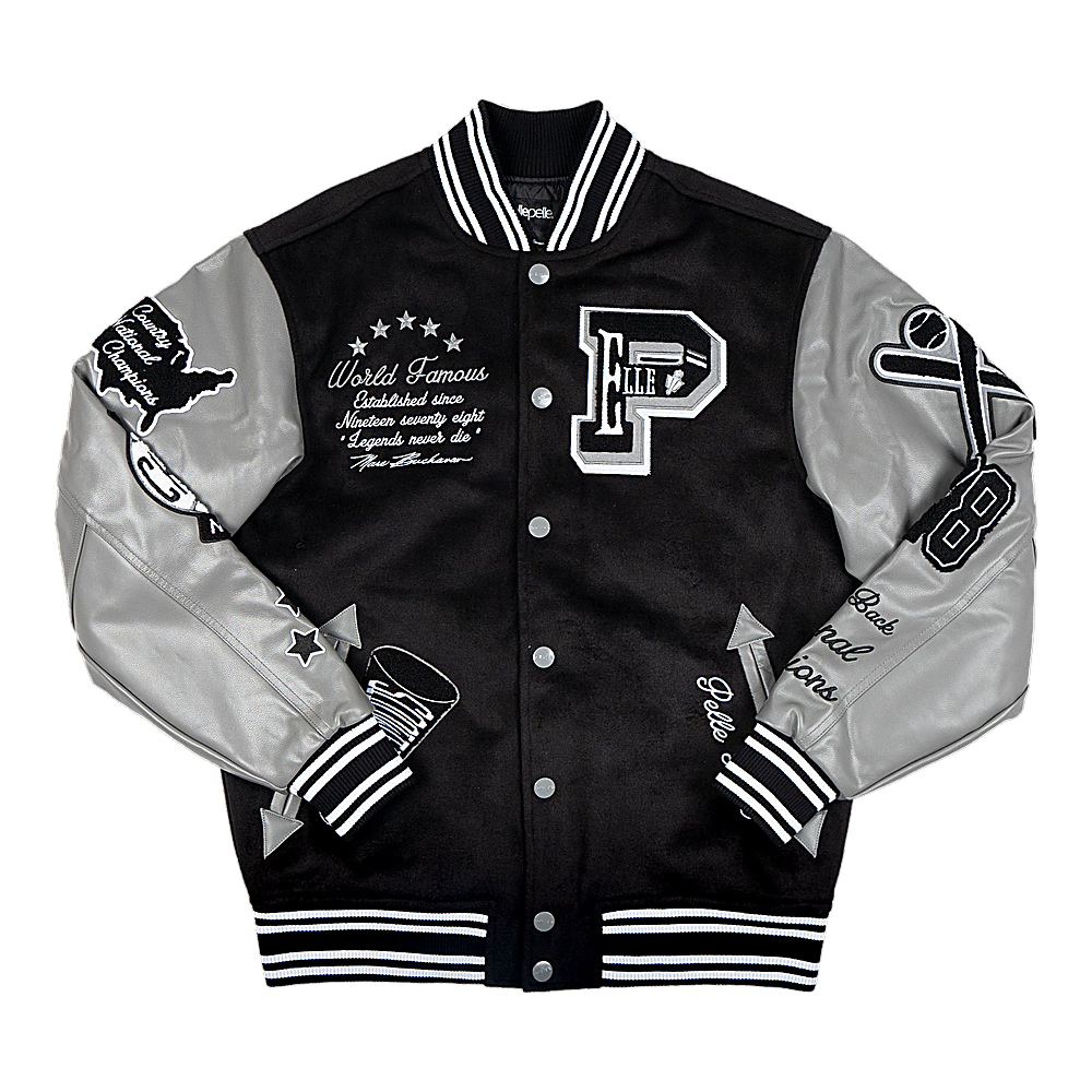 
World Famous Varsity Veste en Cuir pour Femme