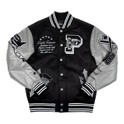 
World Famous Varsity Veste en Cuir pour Femme