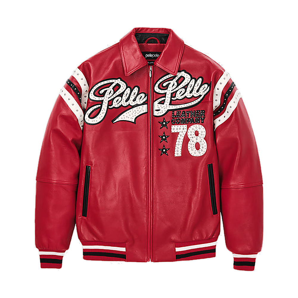 
Varsity Veste en Cuir pour Femme