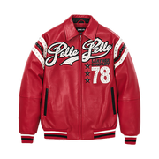 
Varsity Veste en Cuir pour Femme