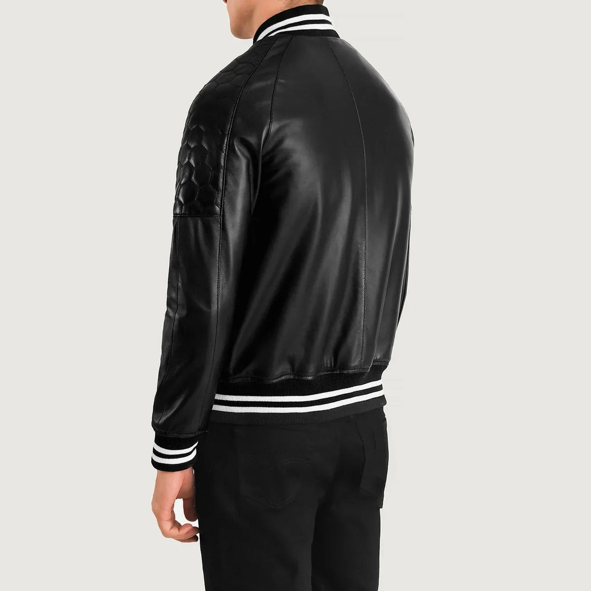 
Authentic Sheepskin Leather with Semi-aniline Finish Grain Texture & Heavy-Duty Seam Stitching Detail