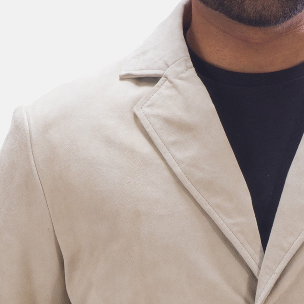 Men's Professor By Day Suede Blazer en Cuir pour Homme - Vue de profil avec coupe de manche ergonomique