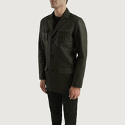 Ray Cutler Veste en Cuir pour Homme – Vue produit alternative 2