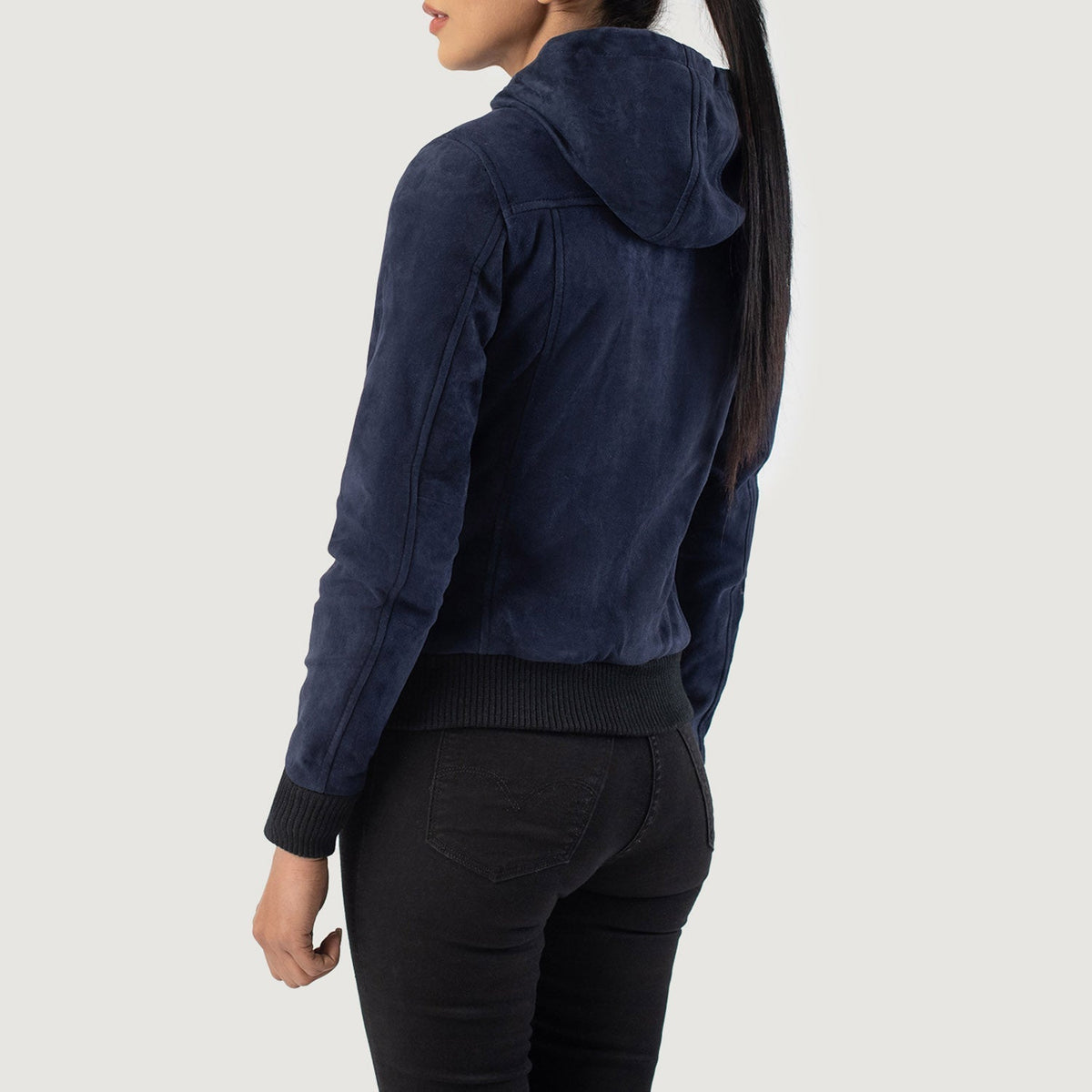 
Rebella Hooded Blouson Bombardier en Cuir pour Femme – alternate product view 5