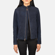 Rumella Veste Motard en Cuir pour Femme – Vue produit alternative 1