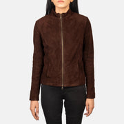Rumella Veste Motard en Cuir pour Femme – Vue produit alternative 4