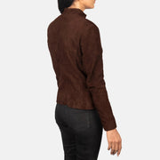 Rumella Veste Motard en Cuir pour Femme – Vue produit alternative 5