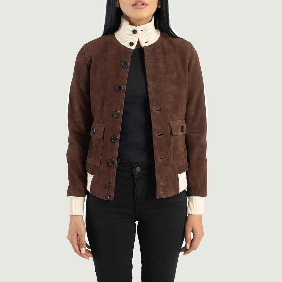 
Sasha A1 Blouson Bombardier en Cuir pour Femme – alternate product view 1