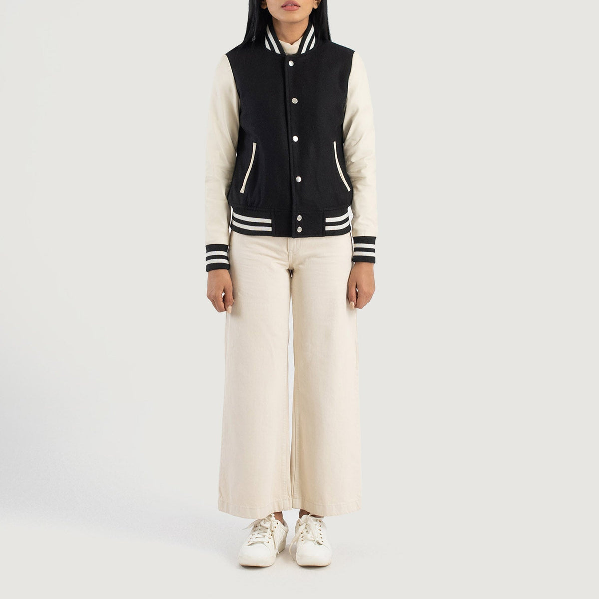 
Savant Varsity Veste en Cuir pour Femme – alternate product view 3