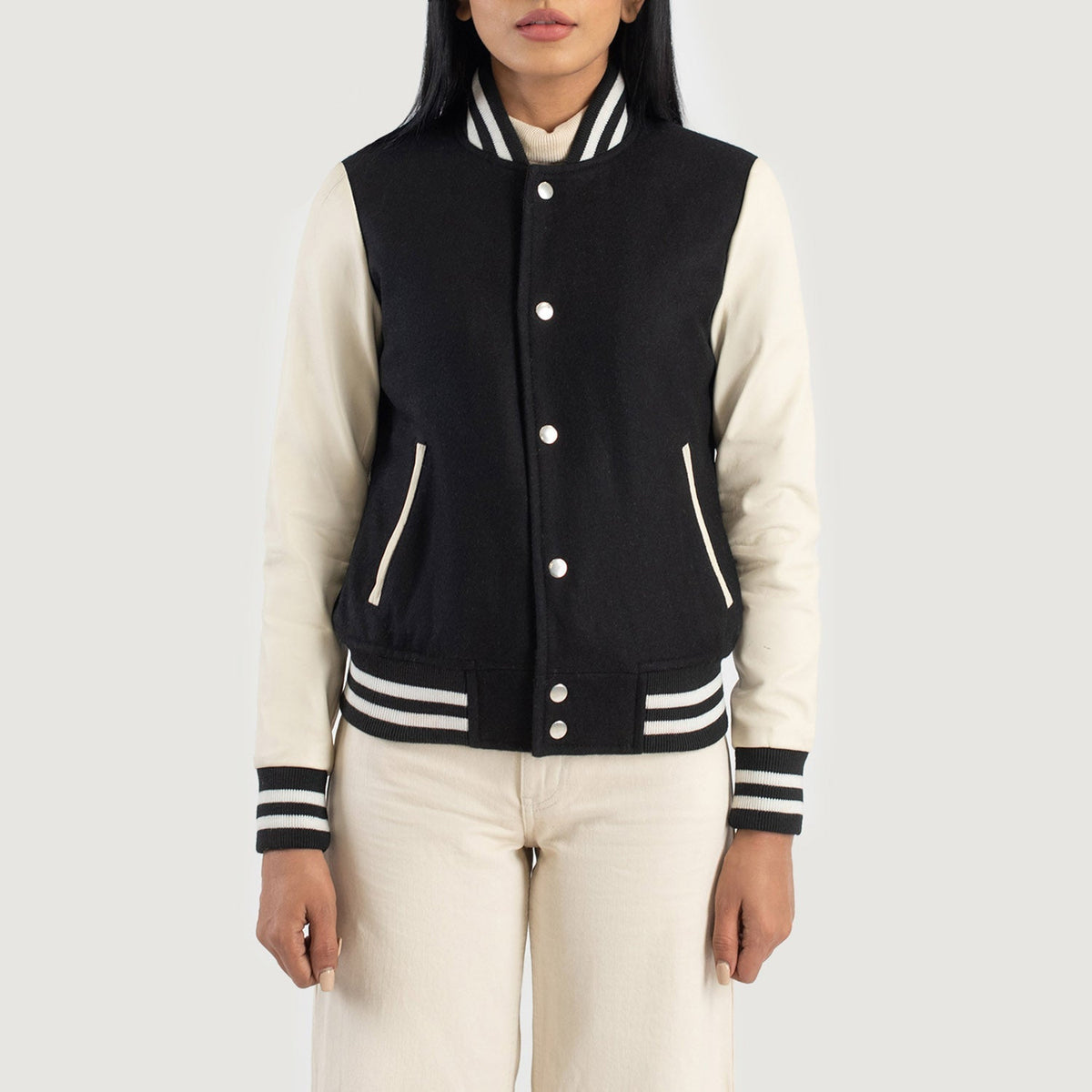 
Savant Varsity Veste en Cuir pour Femme – alternate product view 4