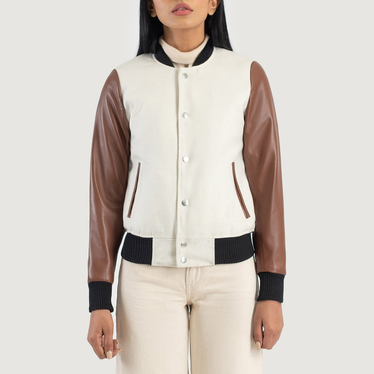 
Savant Varsity Veste en Cuir pour Femme – alternate product view 4