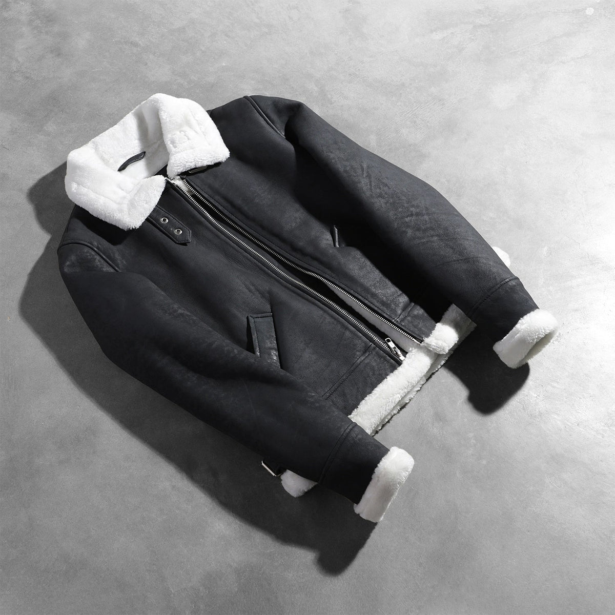 
Sherilyn B-3 Noir Blouson Bombardier en Cuir pour Femme – alternate product view 7