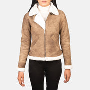 
Sherilyn B-3 Noir Blouson Bombardier en Cuir pour Femme – alternate product view 1