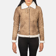 
Sherilyn B-3 Noir Blouson Bombardier en Cuir pour Femme – alternate product view 4
