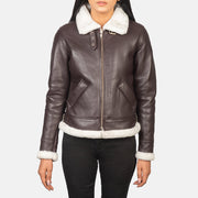 
Sherilyn B-3 Noir Blouson Bombardier en Cuir pour Femme – alternate product view 4