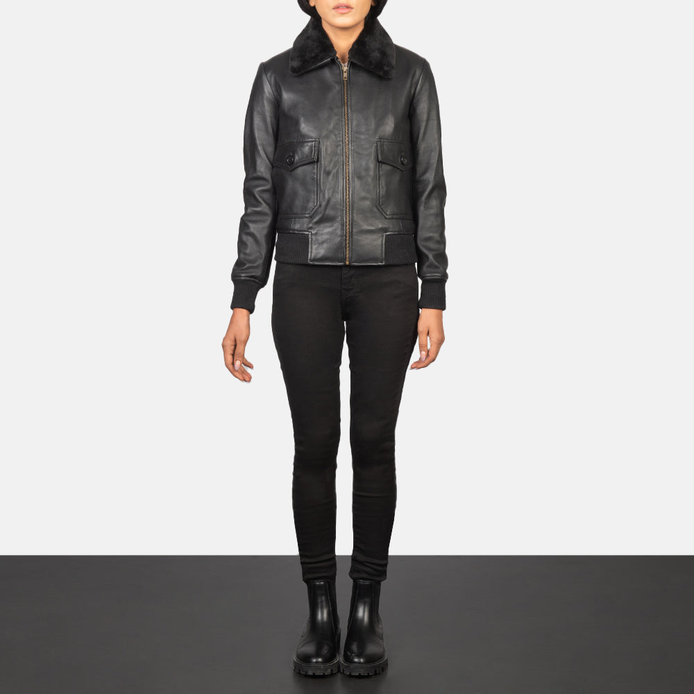 
Stella G-1 Blouson Bombardier en Cuir pour Femme – alternate product view 3