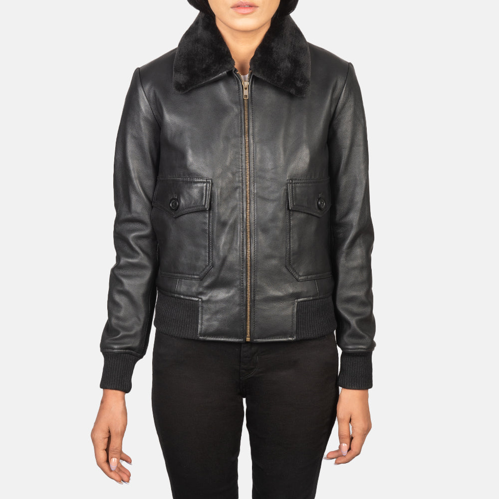 
Stella G-1 Blouson Bombardier en Cuir pour Femme – alternate product view 4