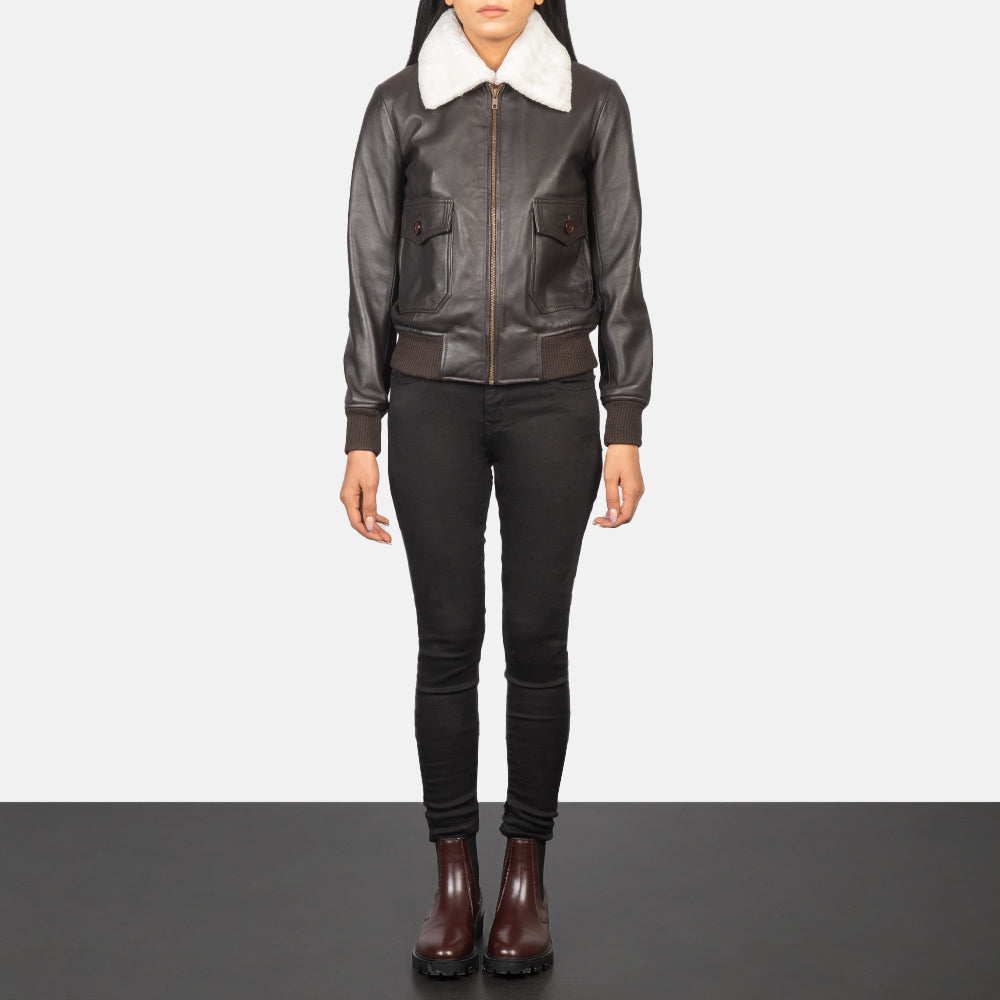 
Stella G-1 Blouson Bombardier en Cuir pour Femme – alternate product view 3