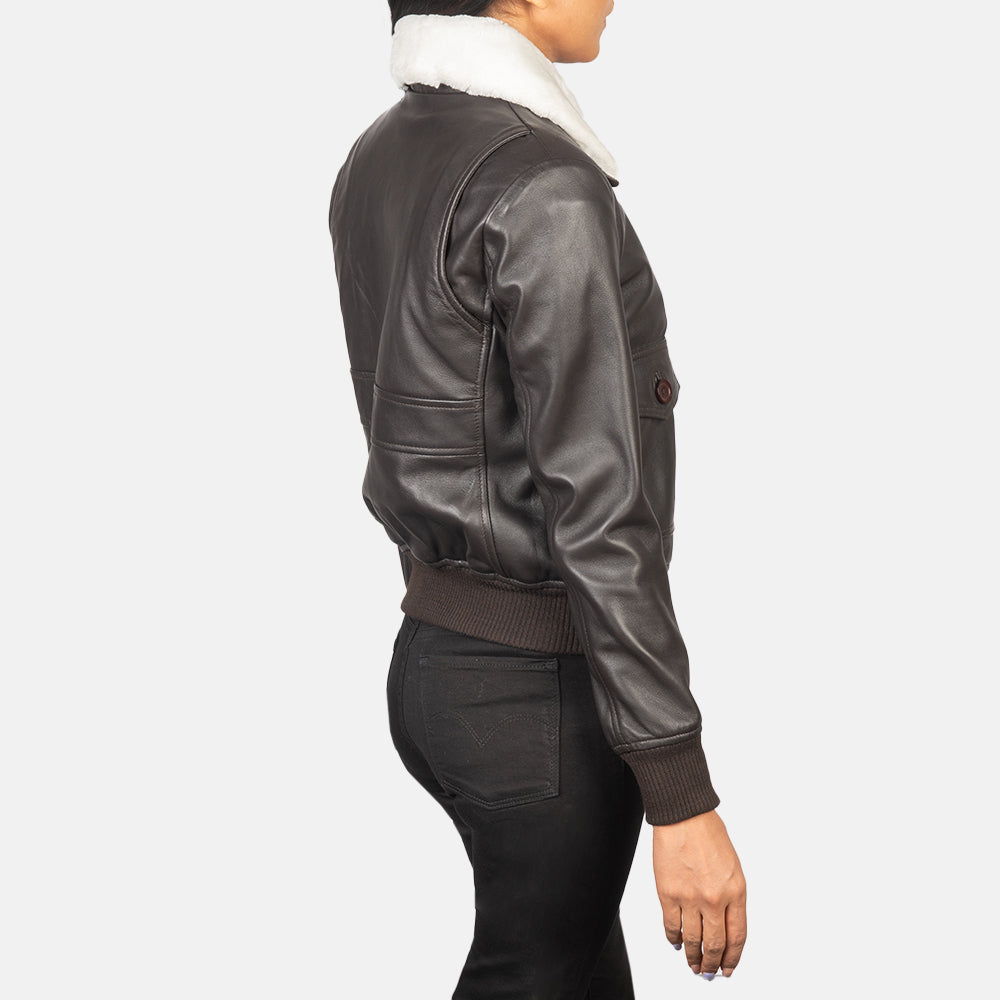 
Stella G-1 Blouson Bombardier en Cuir pour Femme – alternate product view 5