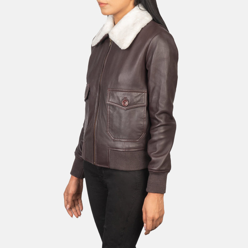 Stella G-1 Blouson Bomber en Cuir pour Femme