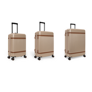Hand Luggage Suitcase Front Pocket Zuna in Classic 100% Full-Grain Leather - Vue de face &amp; silhouette ajustée | Acheter en ligne