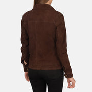 
Suzy Trucker Marron Veste en Cuir pour Femme – alternate product view 5