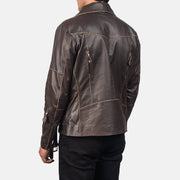 Vincent Noir Veste Motard en Cuir pour Homme – Vue produit alternative 5